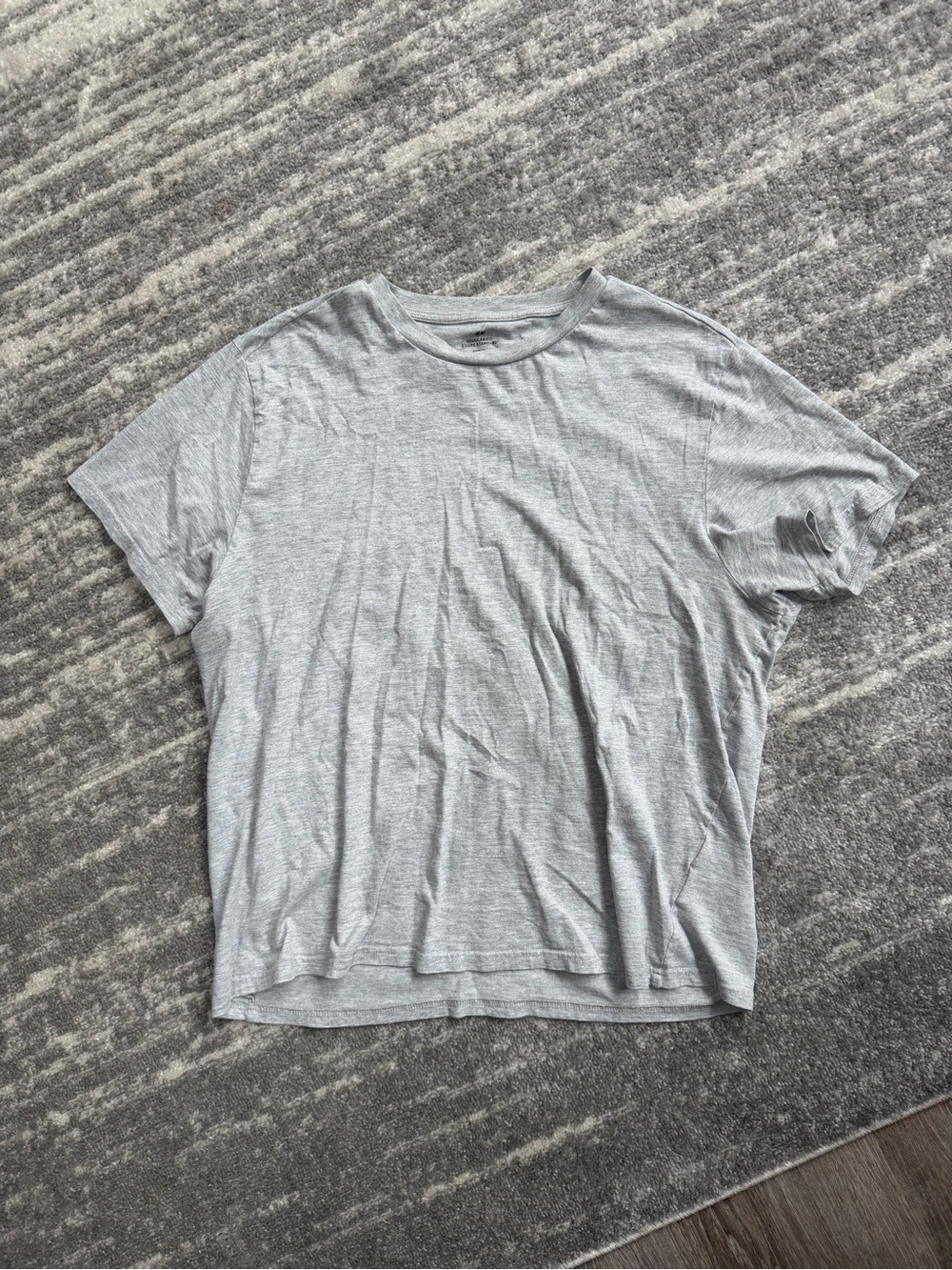 H&M Men's Short Sleeve Crew Neck Tee - Light Gray